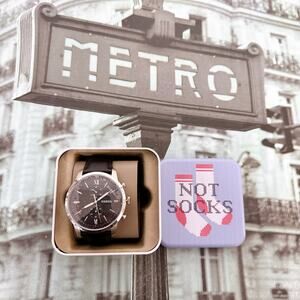 Fossil FS5548 Townsman Chronograph Black Leather Watch